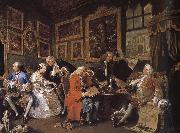 William Hogarth, Group painting fashionable marriage marriage